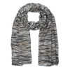 styleBREAKER 01016205 Women's Scarf with Colourful Overlapping Stripes Pattern Lightweight