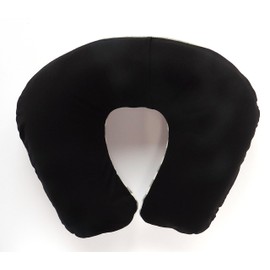 ADVANCE Travel Air Neck Pillow Cotton Terry Pile Border Made in Japan Gray gy