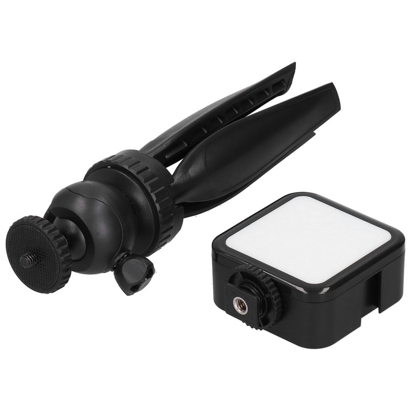 Portable Phone Microphone Vlogging Equipment Microphone Kit with LED Light