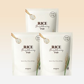 Skin Food [SKINFOOD/3 Bottles] Rice Brightening Pad 30 Sheets 135g