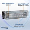 LONG HAUL 4 12 DIODE LED CLEAR/AMBER MARKER CLEARANCE LIGHTS