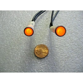 Leecraft 2) Leecraft Amber Flush Tineon 3600 Neon 5/16" Press-Fit 125V AC Panel Lights