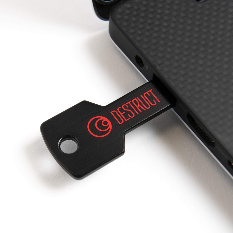 DESTRUCT DESTRUCT USB Gadget - Military Grade Hard Drive Wiper