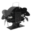 Heat Powered Stove Fan 3 Head 18 Blade Aluminum 270