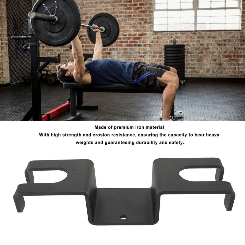 Vertical Hanging Barbell Rack Iron Space Saving Barbell Bar Storage