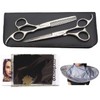 Montesoro 6-Piece Hair Cutting Scissors, For Thinning, Haircut, Self-Cut, Rust