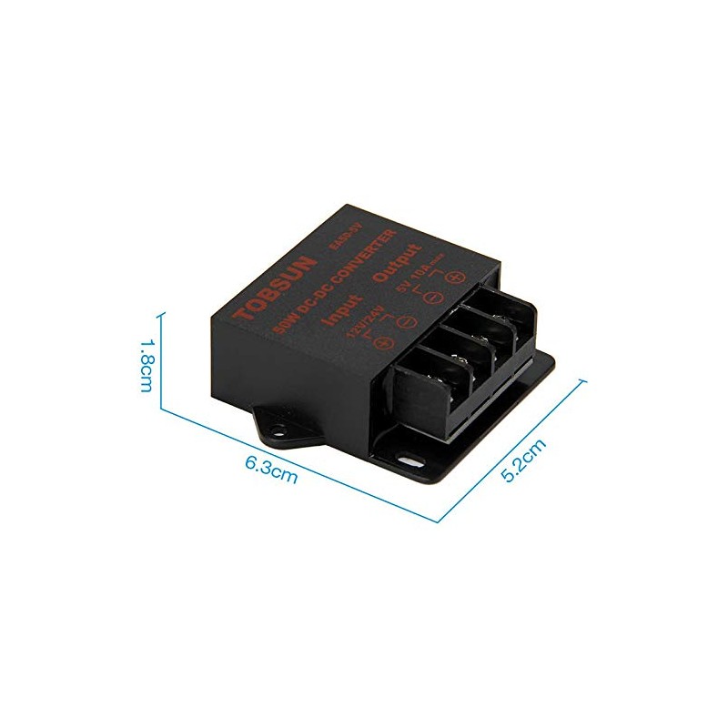 24V/12V to 5V 10A 50W Car LED Advertising Screen Power