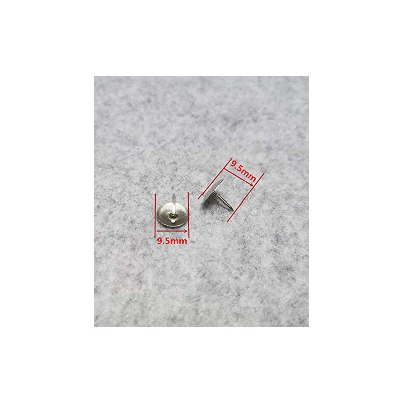 500pcs Drawing Pins, BetterJonny 9.5mm Silver Push Pins Iron Thumb
