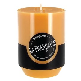 Bougies La Francaise - Scented Pillar Candle - Made in Tunisia, Tangerine Orange, +/- 45-Hour Burn Time - 2.76 x ‎3.74 inches