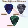 60 PCS Guitar Picks, 3 Different Thickness Abstract Art Colorful