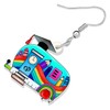 BONSNY Dangle Novelty Funny Teacher Truck Van School Bus Earrings