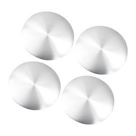 ACROPIX 59mm Silver Tone Universal Car Wheel Center Hub Caps Emblem Badge Decal Sticker - Pack of 4