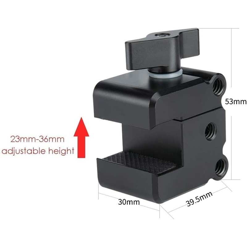 NICEYRIG Gimbal Counterweight Mounting Clamp Compatible with DJI RoninS/RoninSC/Zhiyun Weebill
