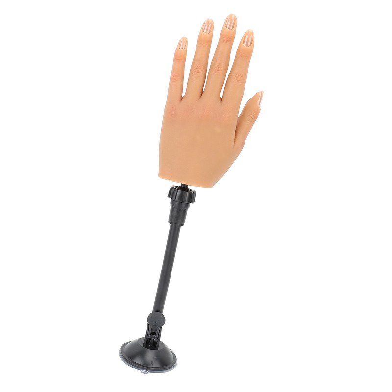 Nail Pratice Training Hand Silicone Bendable Nail Art Fake Hand