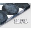 Blue Grey Density II' Gallery Wrapped Canvas Abstract Wall Art