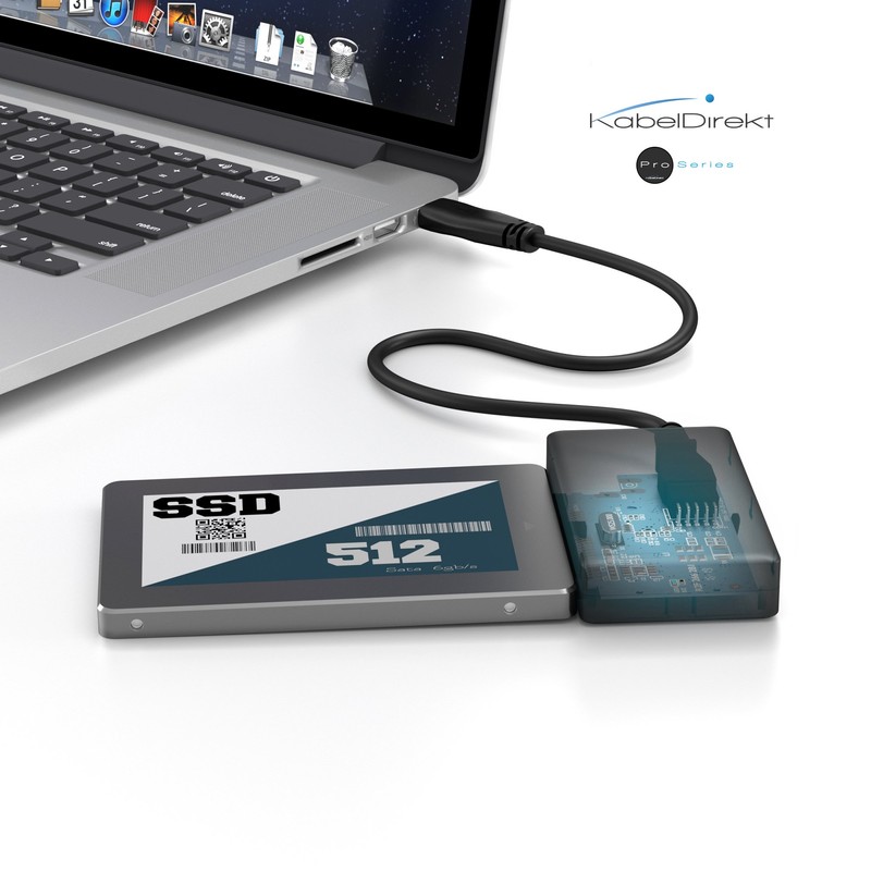 KabelDirekt – USB 3.0 > SATA adapter (for 2.5 inch