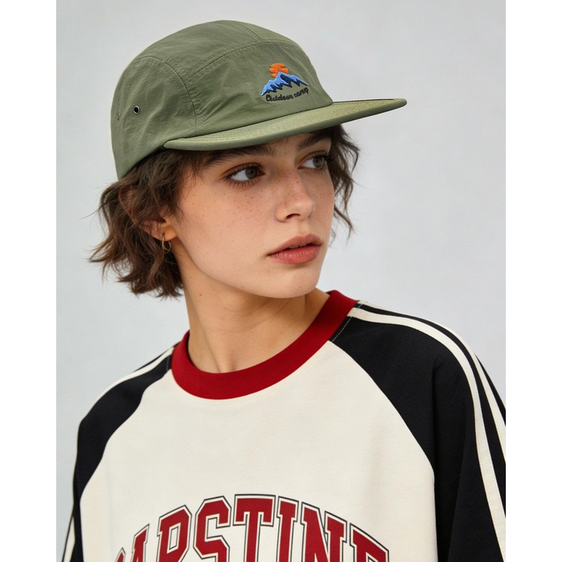 CLAPE Summer 5 Panel Outdoor Camp Waterproof Quick-Drying Baseball Cap