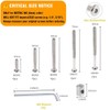 Crib Screws Hardware Replacement Kit - M6x40/50/60/70/80 mm Hex Drive