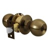 Hermex Basic BAL-LA-BP, Cerradura pomo, baño, cilíndrica, latón antiguo