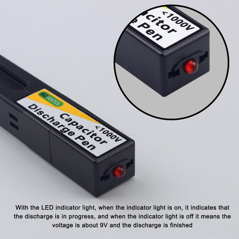 1000V Portable Capacitor Discharge Pen High Voltage Quick Discharging Tool