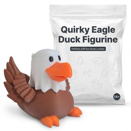Quirky Eagle Duck Figurine – Funny Collectible Dashboard & Desk Décor – 3D Printed in Canada