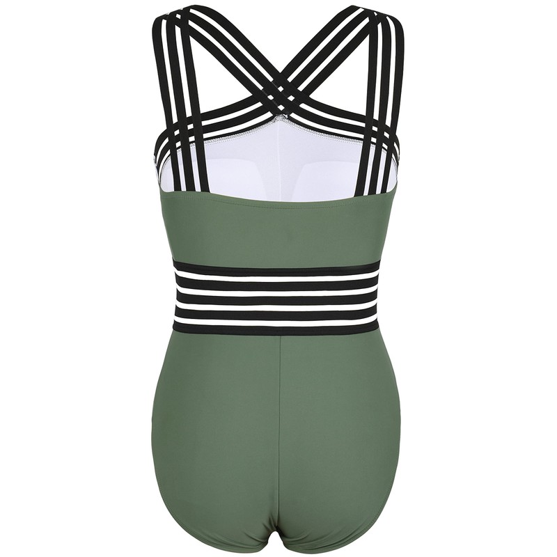 Mycoco Traje de baño de una Pieza con Cuello Alto