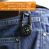 EOYVAIL Compasses Compass Carabiner Keychain Navigation Compass Keychain Mini Carabiner