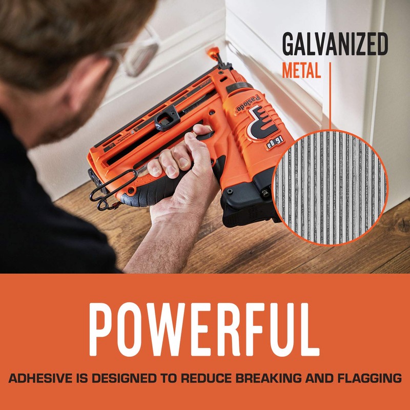 Paslode, Finishing Nail, 650047, 20 Degree Angled Galvanized, 16 Gauge,