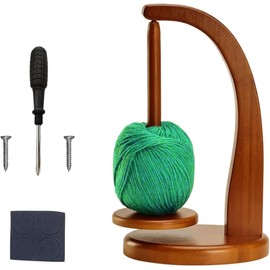 ACTIUSIS Wool Unwinder, Wool Reel Rotating Yarn, Winder Magnetic Yarn Spool Holder, for Knitting Accessories Gifts and Crochet, Yarn Winder Yarn Roll Holder (Retro Colour)