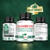 1000mg Cranberry Pills for Women Extract 50:1 - Combined with