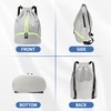 JELUTAR Drawstring Backpack Gym Bag with Shoes Compartment for Soccer,