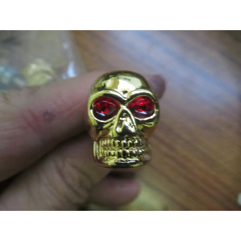 PYTHON TEN PACK (GETS 10) GOLD SKULL HEAD BOLTS -