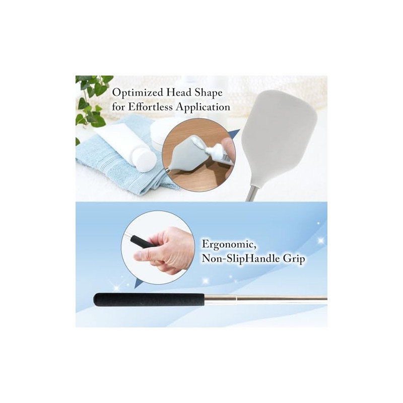 Cream Applicator for Back Telescopic Easy to Clean Applies Creams,