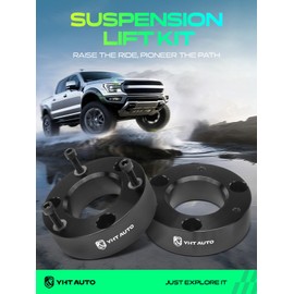 YHTAUTO 2.5 Inch Front Leveling Lift Kit Fits Chevy Silverado 1500, Tahoe, Avalanche, GMC Sierra Yukon | RWD/4WD | Strut Spacers Raise the Front By 2.5 Inch | 2PCS Suspension Leveling Kit w/Hardware
