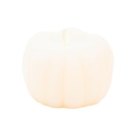 Luminara Pumpkin Candle, Real Wax, Flame Effect, 200 Hours Battery Life, Timer, Remote Compatible (Ivory)