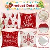 Christmas Cushion Covers 45 x 45 Set of 4 Christmas