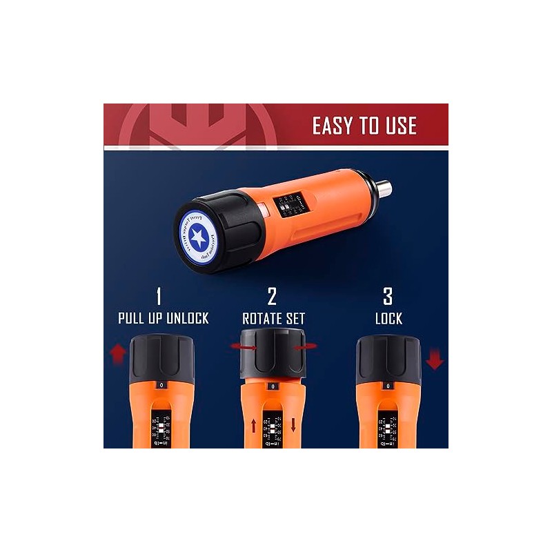 KNINE OUTDOORS Torque Screwdriver Wrench Driver Set 10-70 Inch Pounds