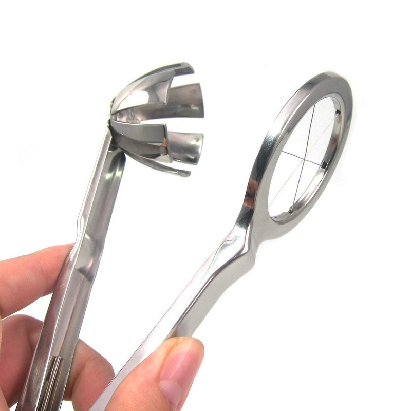 OFKPO Stainless steel egg slicer, egg divider divides eggs into