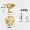 FAPUAL 6 Pack Gold Cabinet Knobs for Kitchen Cabinets and