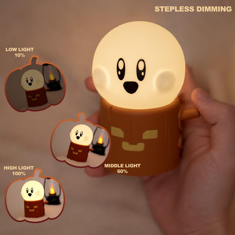 Deogos Ghost Campfire Night Light, Small Ambient Lamp, Cute Night
