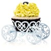 4-Pack Single Princess Carriage Cupcake Stand Holder Display