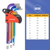 DAKCOS 9 Piece Metric Hex Key Set Allen Hex Hexagon
