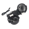Unbranded Foldable Dual Head Fan Silent Cooling 2 Speeds 360