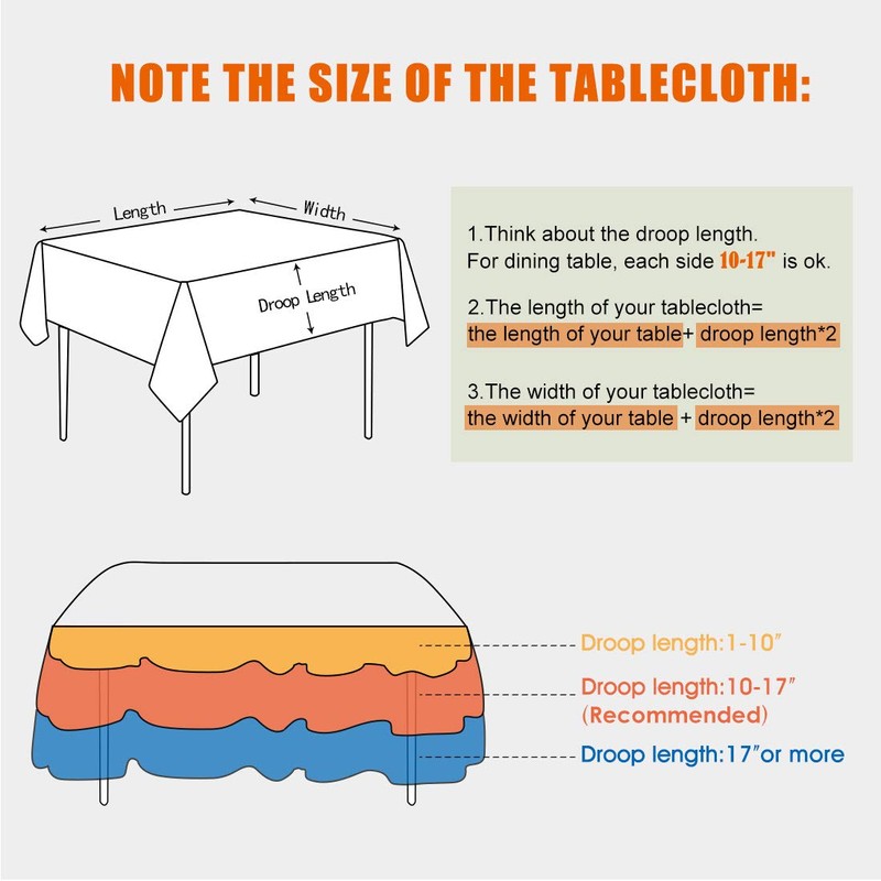 WAITER TREE Tablecloth Linen High-Quality Tablecloth Washable Tablecloth Easy Care