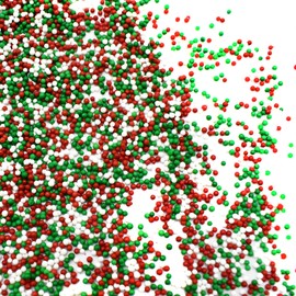 Christmas Sprinkles - Holiday Sprinkles For Baking And Decorating - A Variety Of Bulk Sprinkles Sure To Fit Every Baking Need For The Holidays - 4 Ounce Variety (Christmas Blend Nonpareils)