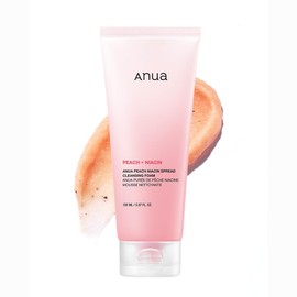 ANUA(アヌア) Peach Niacin Cleansing Foam 150ml for Exfoliation, Pores, Glowing Skin, Moisture, Hydration, Watery Skin, Dry Skin, Combination Skin Peach Niacin Cleansing Foam Facial Cleanser Skincare