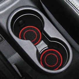 Car Cup Coaster,2X Car Coasters for Women | Absorbent Washable Waterproof Mat Cover Pad for Teen Drivers Off-Roading Ride-Sharing Driving Daily Commute