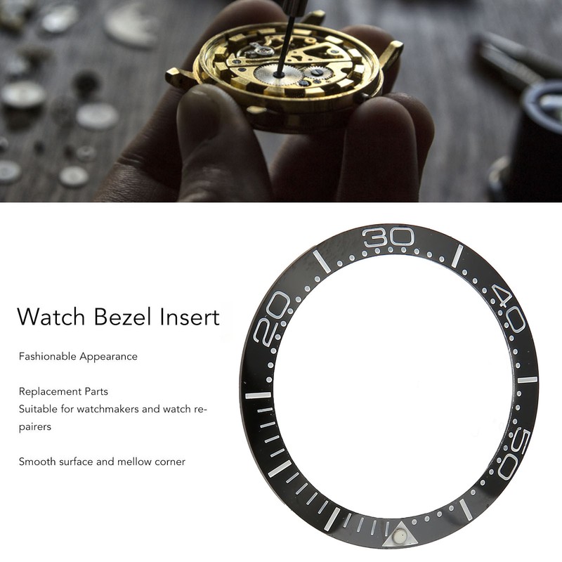 Professional Watch Bezel Insert 38mm Ceramic Watch Bezel Ring Repair