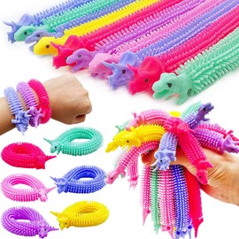 20 piezas juguetes de cuerda elástica,TAIMEI juguetes sensoriales elásticos, Juguete Sensorial para Aliviar el Estrés y Ansiedad,recuerdos de fiesta,Regalos populares para niños y adultos(Dinosaurios)