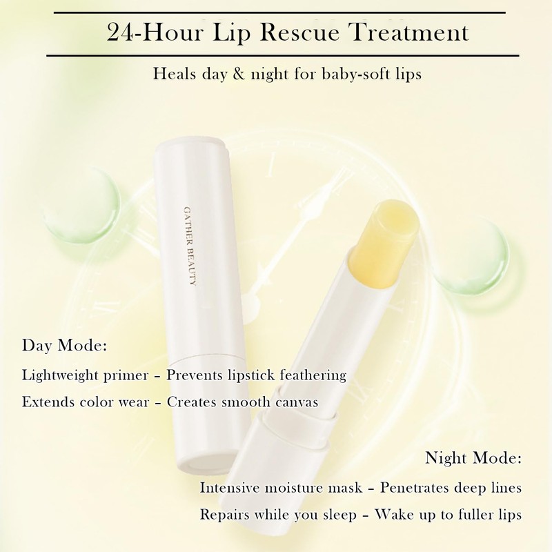 2 Pcs Colorless Lip Primer - Unscented & Non-Sticky, Ultra-Moisturizing